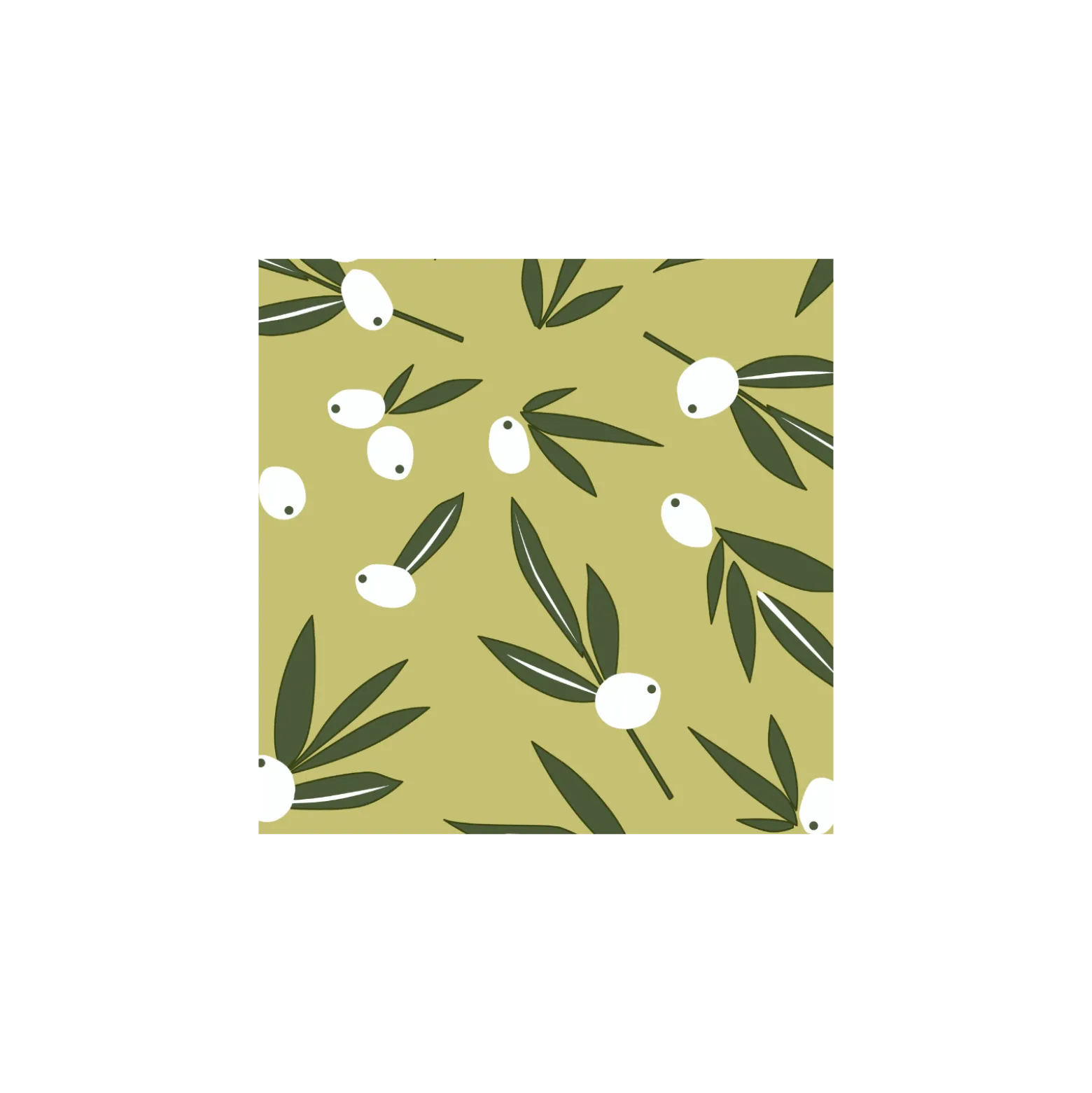 Tissu toile cirée Captain Cook Olive it - vert