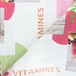 Tissu toile cirée Vitamines - blanc - Coupons : 20cm, 50cm