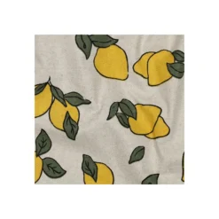 Tissu toile de coton aspect lin enduit Citron - naturel