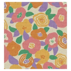 Tissu toile de coton demi natté Vivia - ivoire
