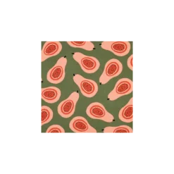 Tissu toile de coton Poire - vert