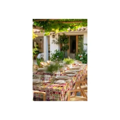 Tissu toile enduit Folkis - naturel