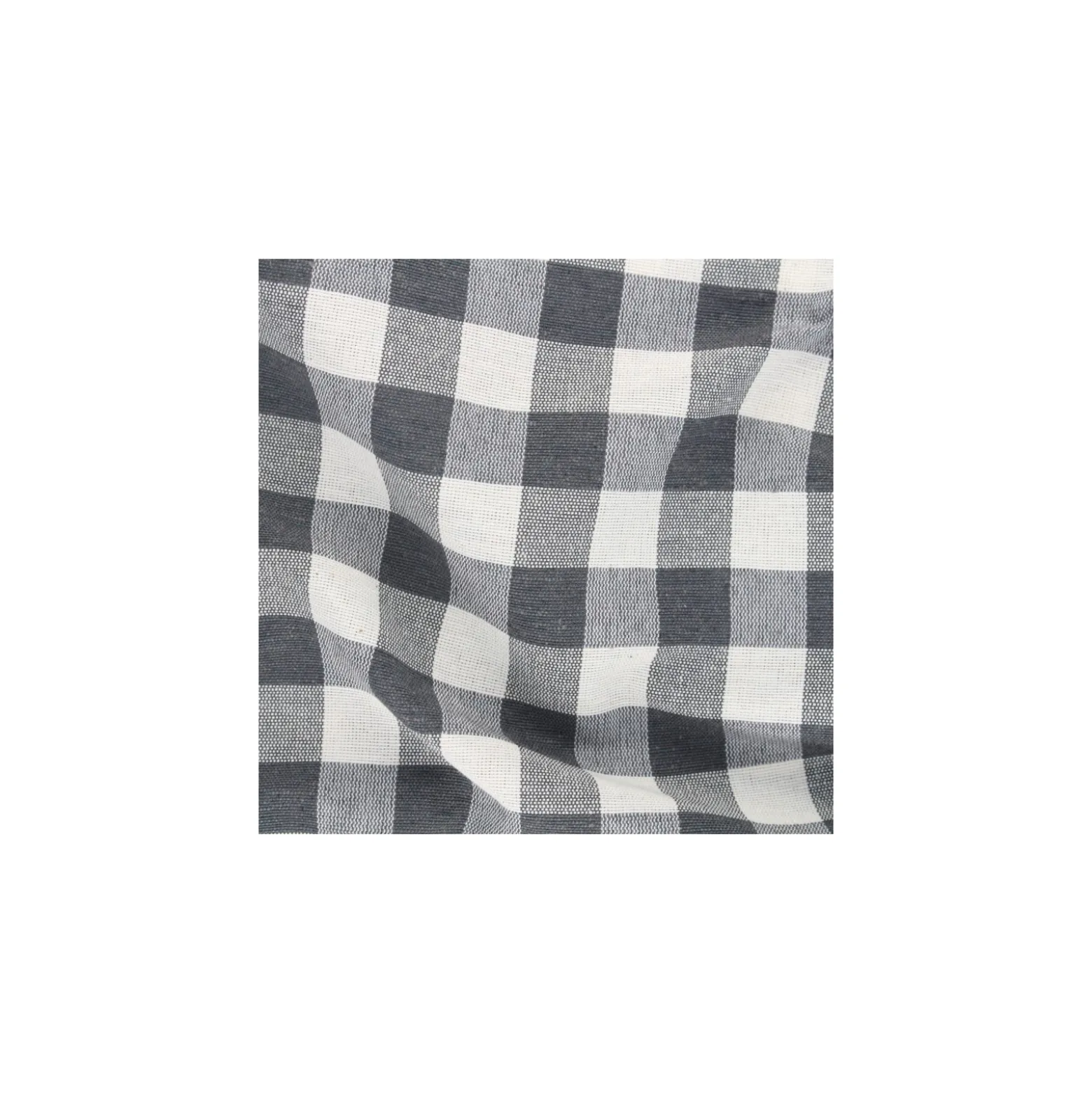 Tissu toile polycoton Maxi vichy grande largeur