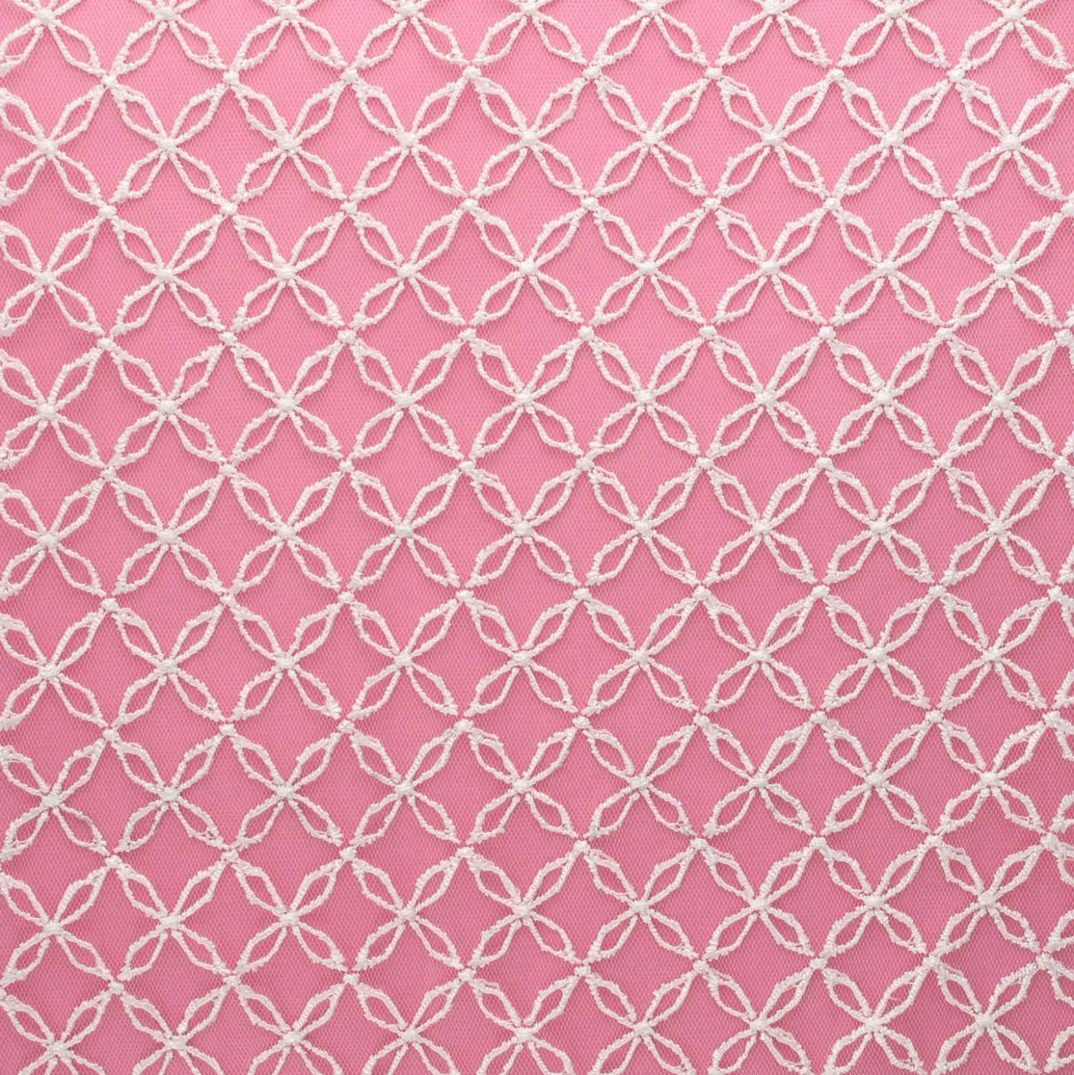Tissu tulle brodé Astrid - écru