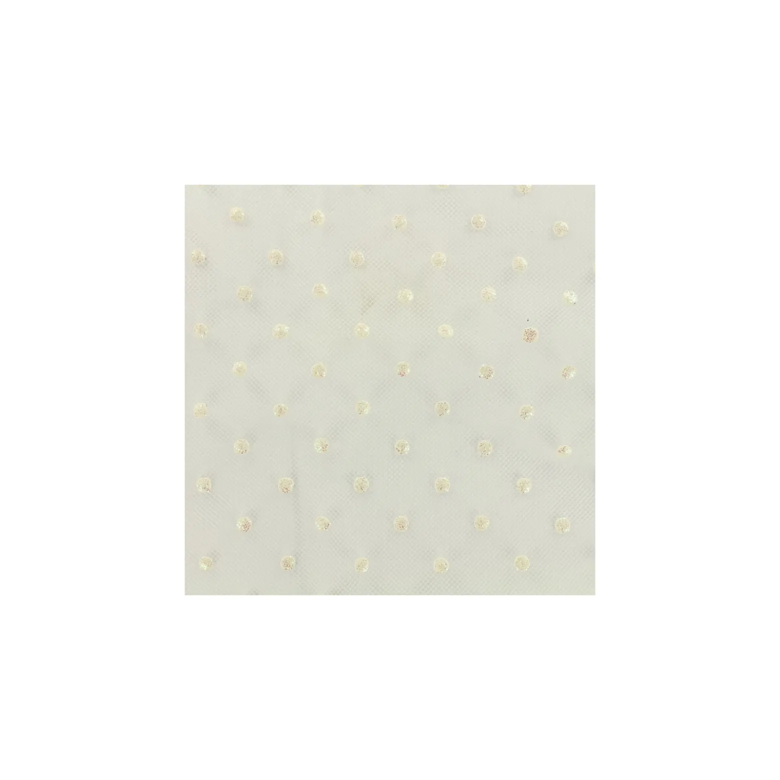 Tissu tulle Garance - crème paillettes
