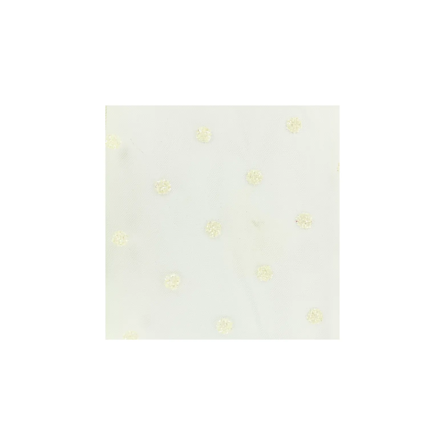 Tissu tulle Hortense - crème paillettes