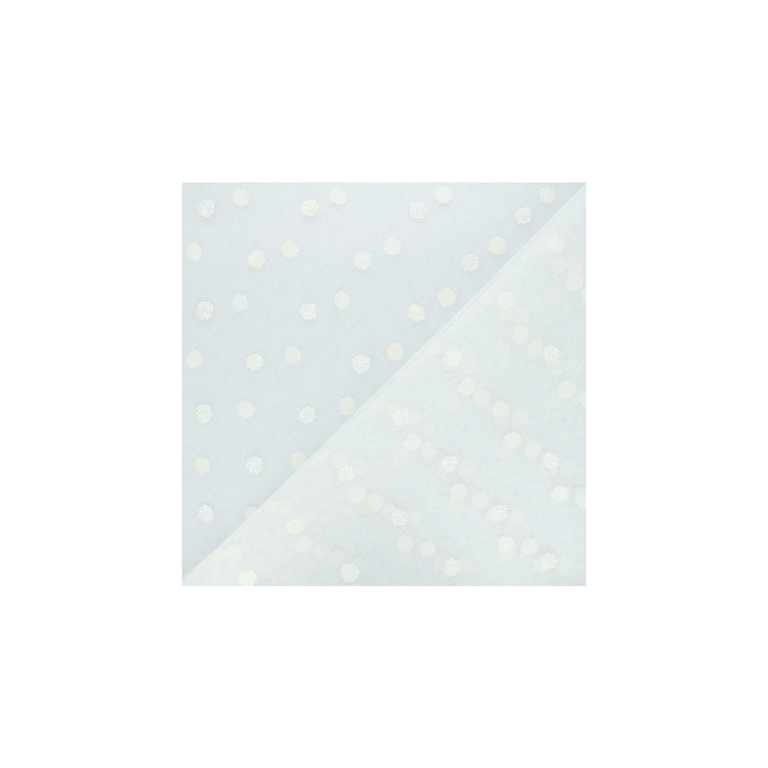 Tissu tulle Hortense - crème paillettes