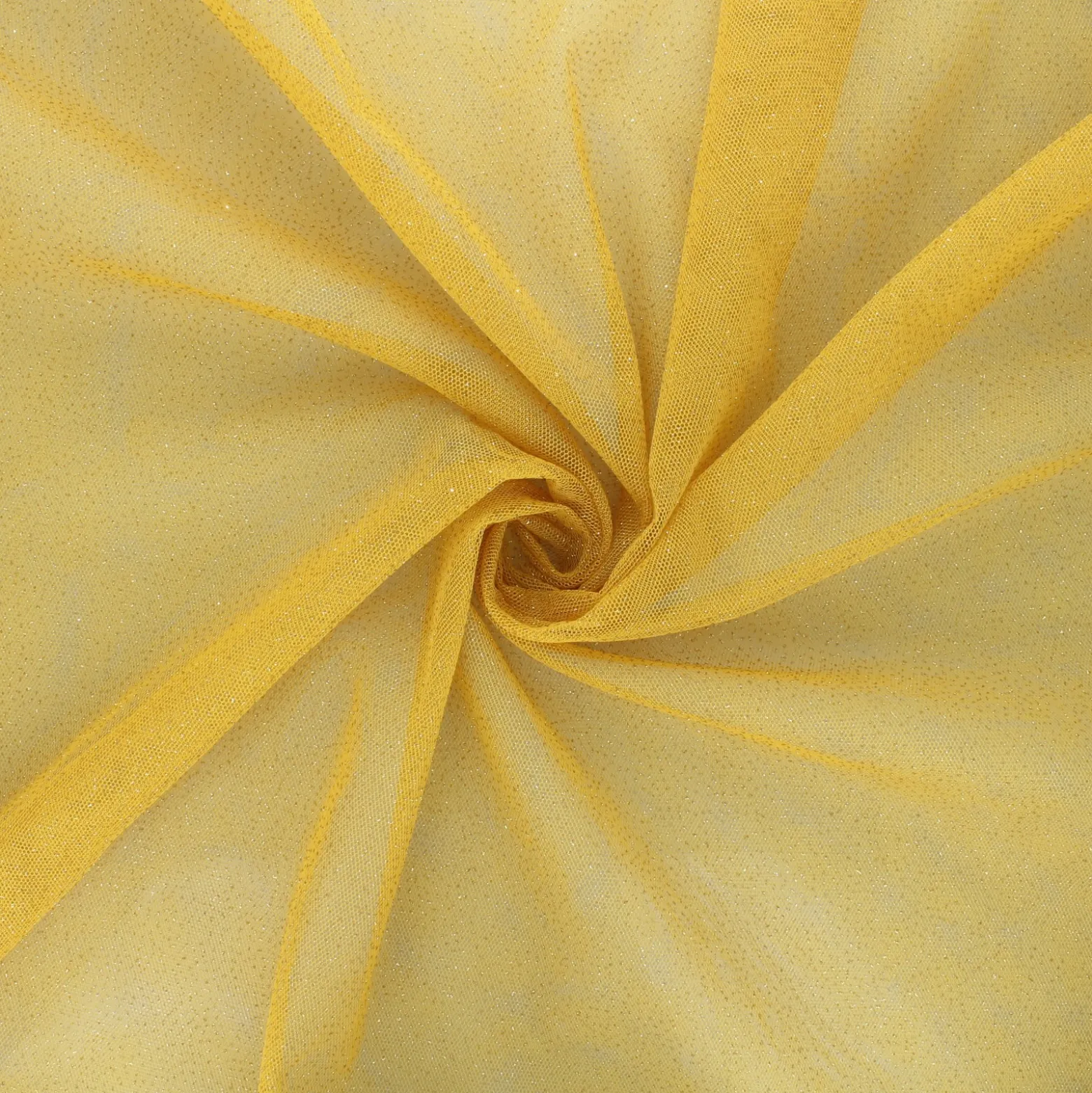 Tissu tulle souple pailleté Fantasy - moutarde - Coupons : 30cm, 50cm