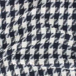 Tissu tweed lurex à carreaux