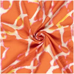 Tissu twill viscose Funky girafe
