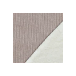 Tissu velours côtelé envers fourrure Trucker - taupe