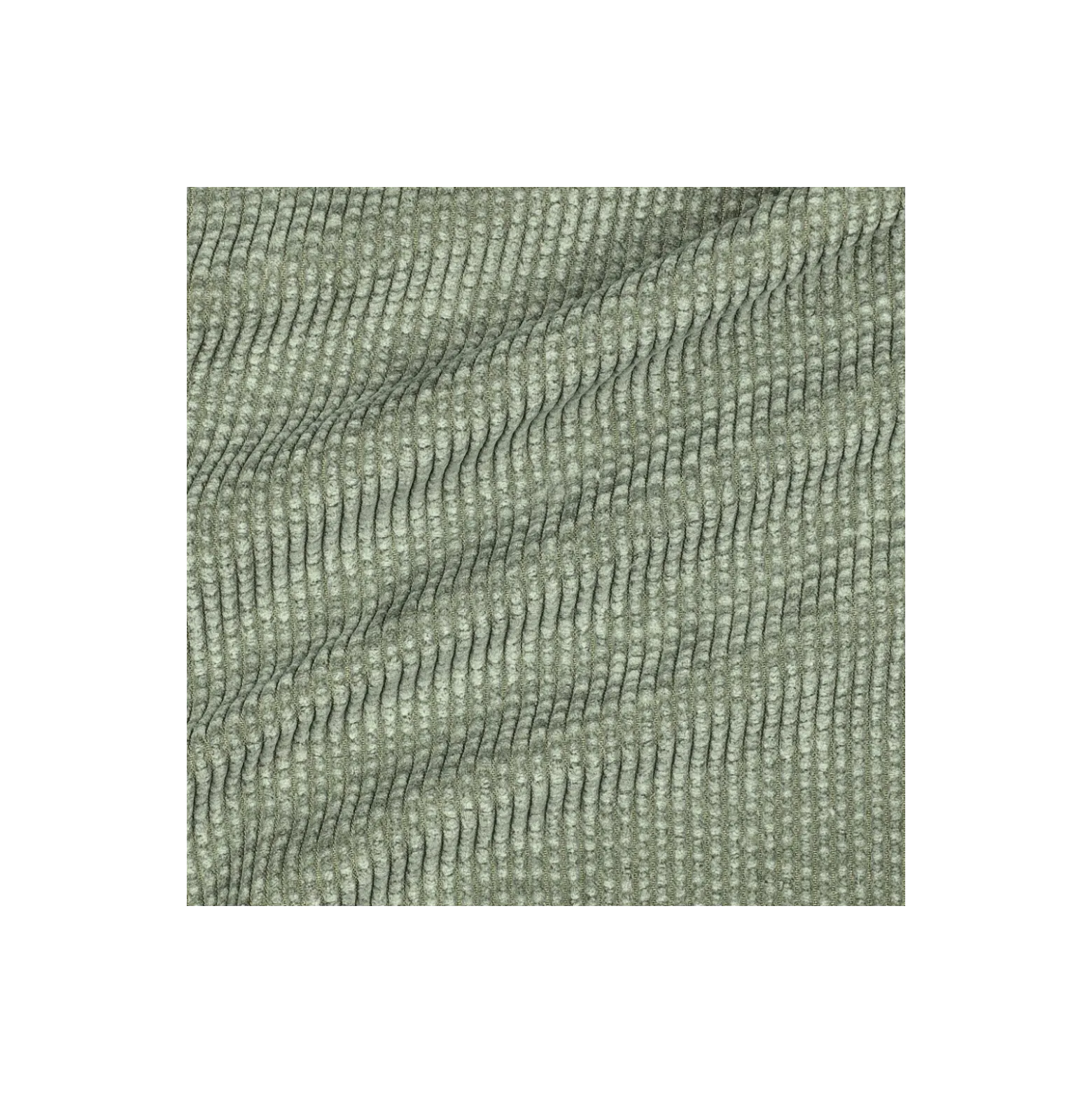 Tissu velours côtelé envers fourrure Trucker - vert sauge