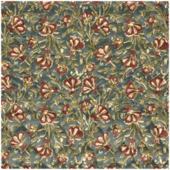 Tissu velours matelassé Laly - bleu paon