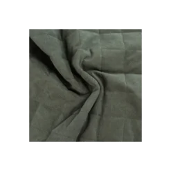 Tissu velours milleraies matelassé déperlant - vert kaki