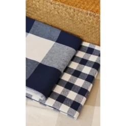 Tissu vichy tissé teint Big Célestin