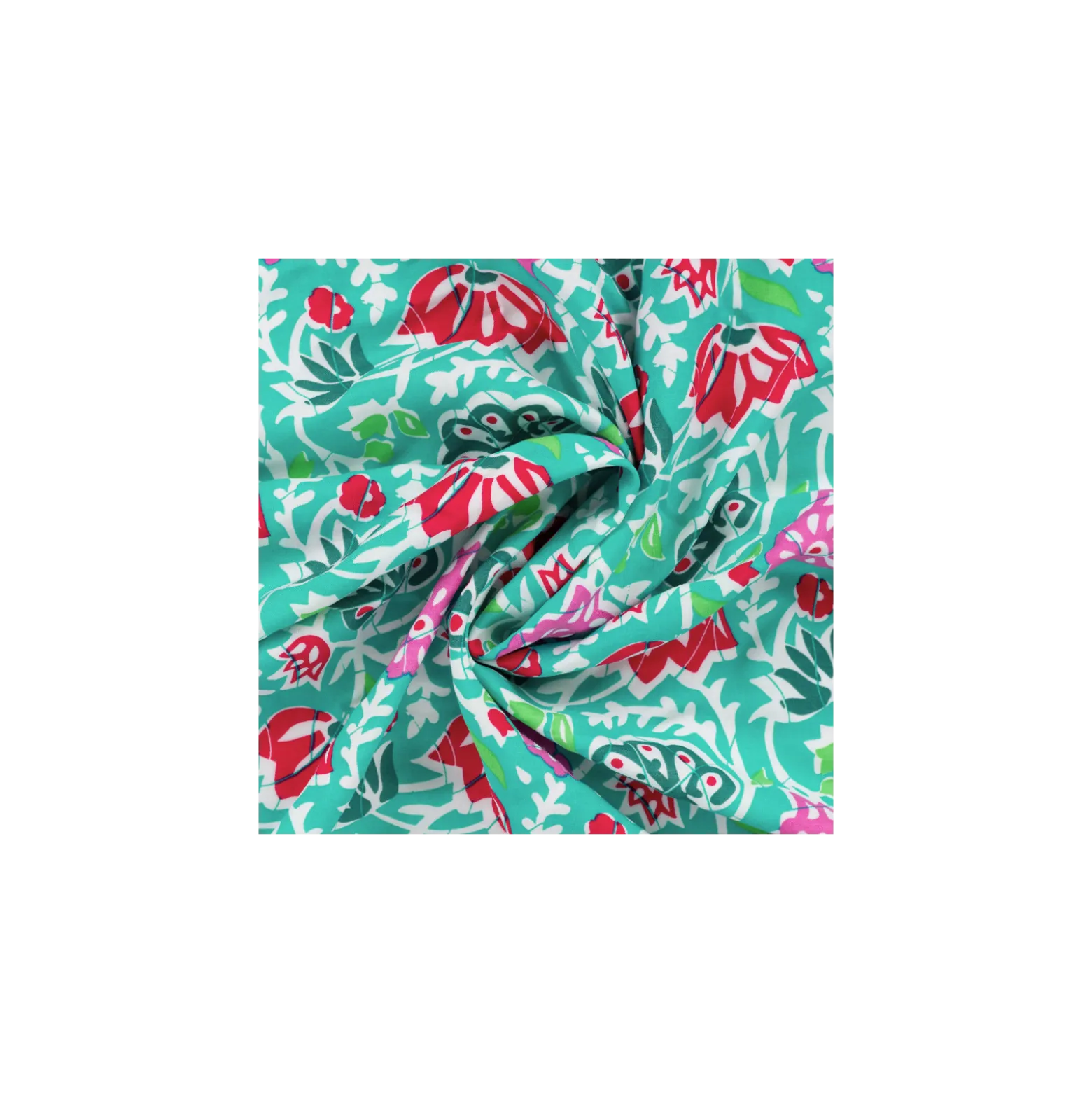 Tissu viscose Calicor - vert