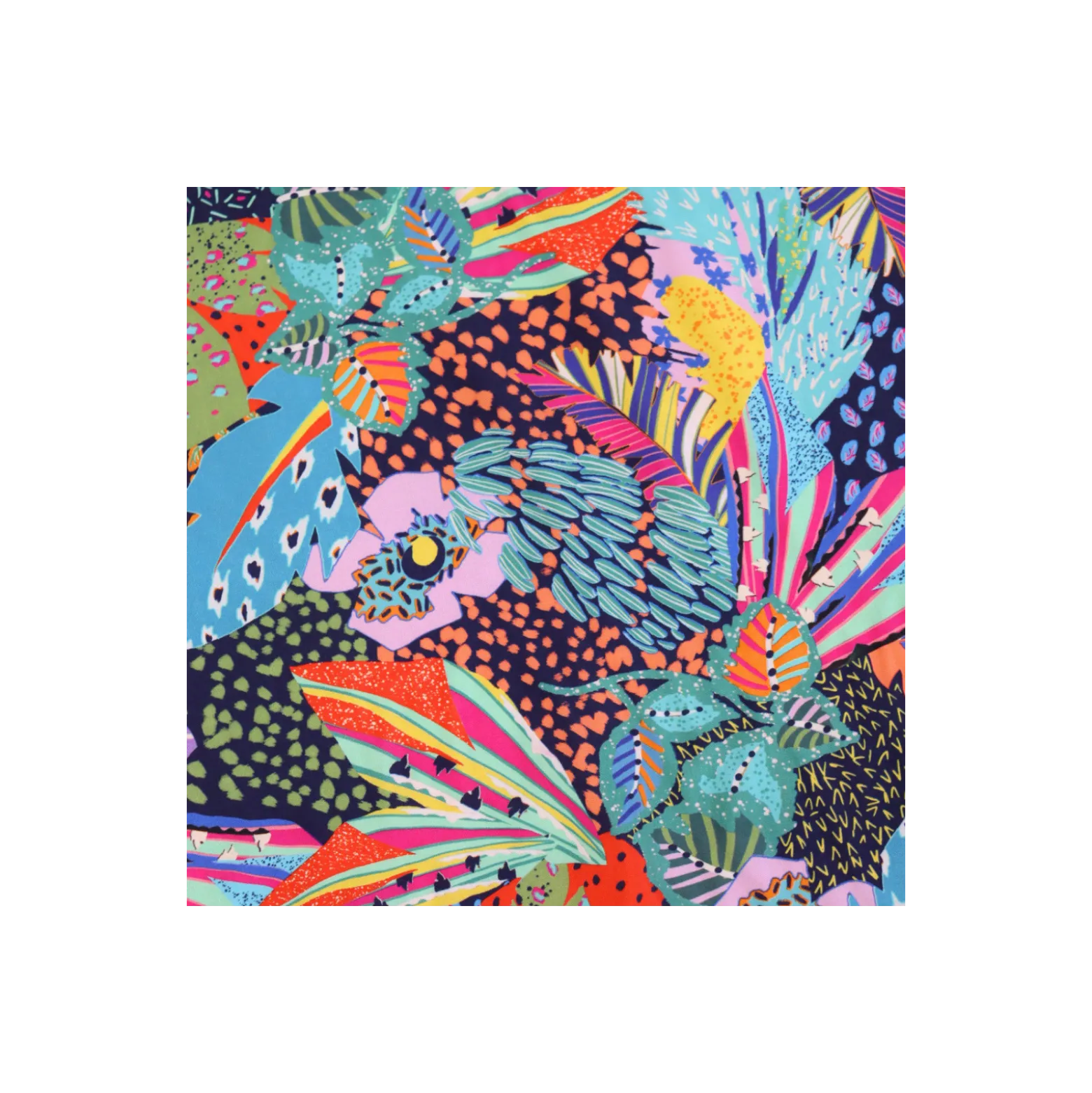 Tissu viscose Jumanji - bleu