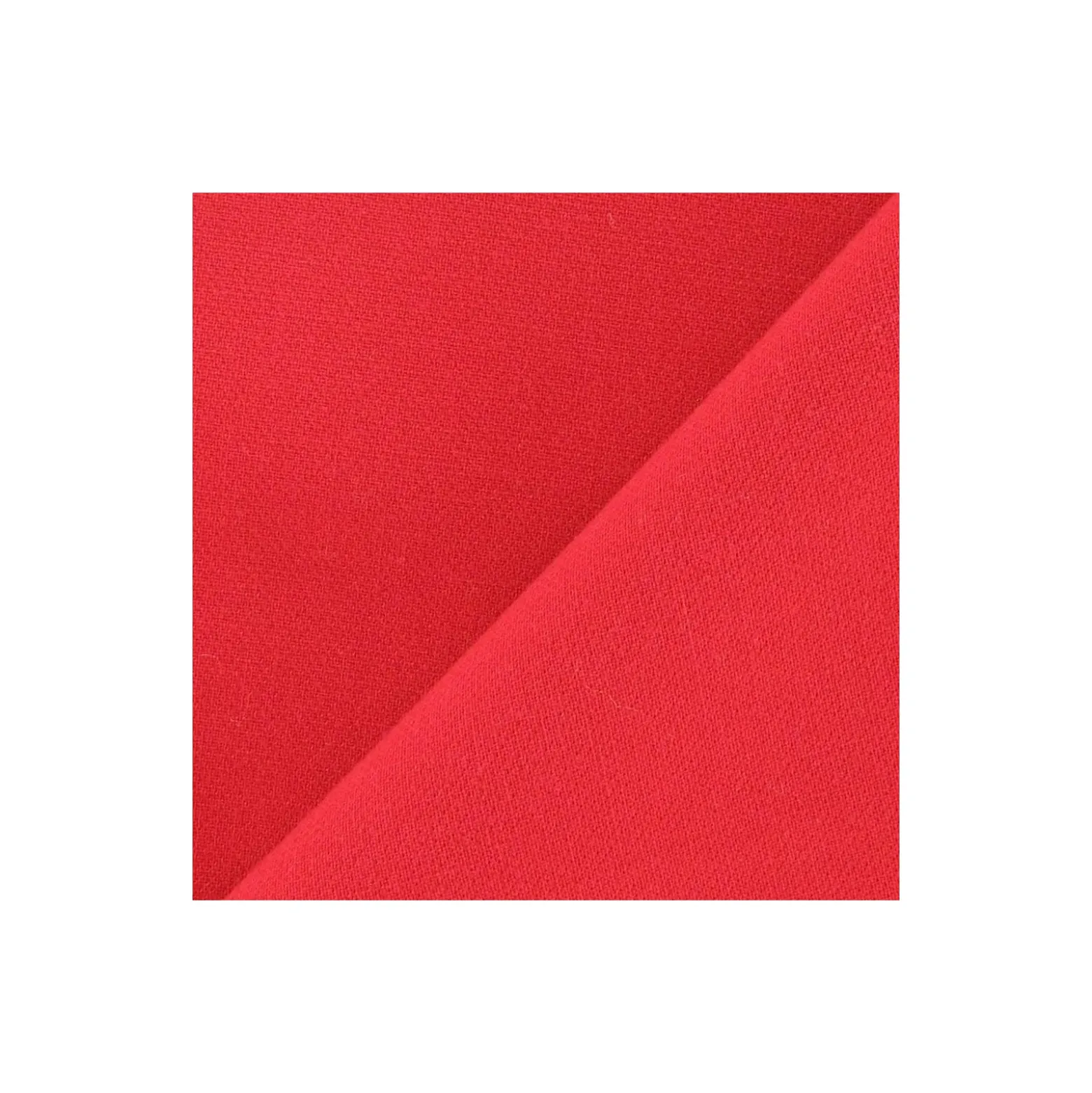 Tissu Viscose Lourde Rouge