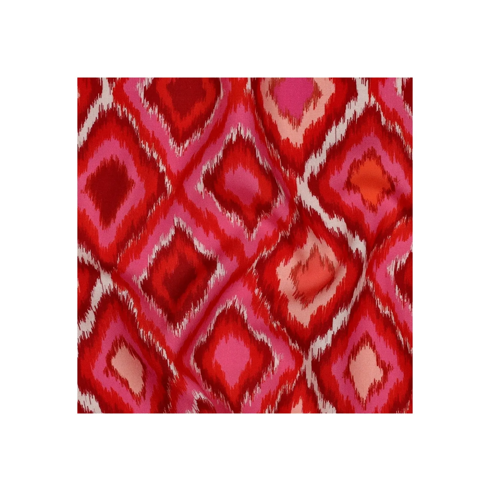 Tissu viscose Optika - rouge