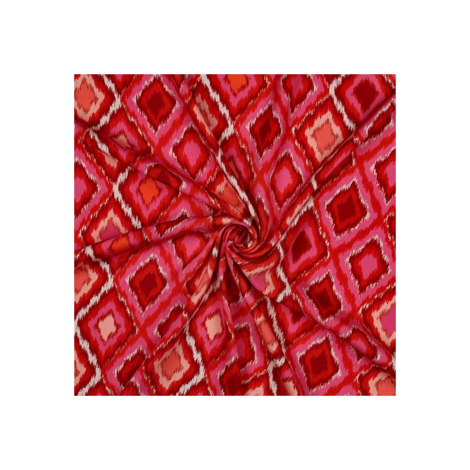 Tissu viscose Optika - rouge
