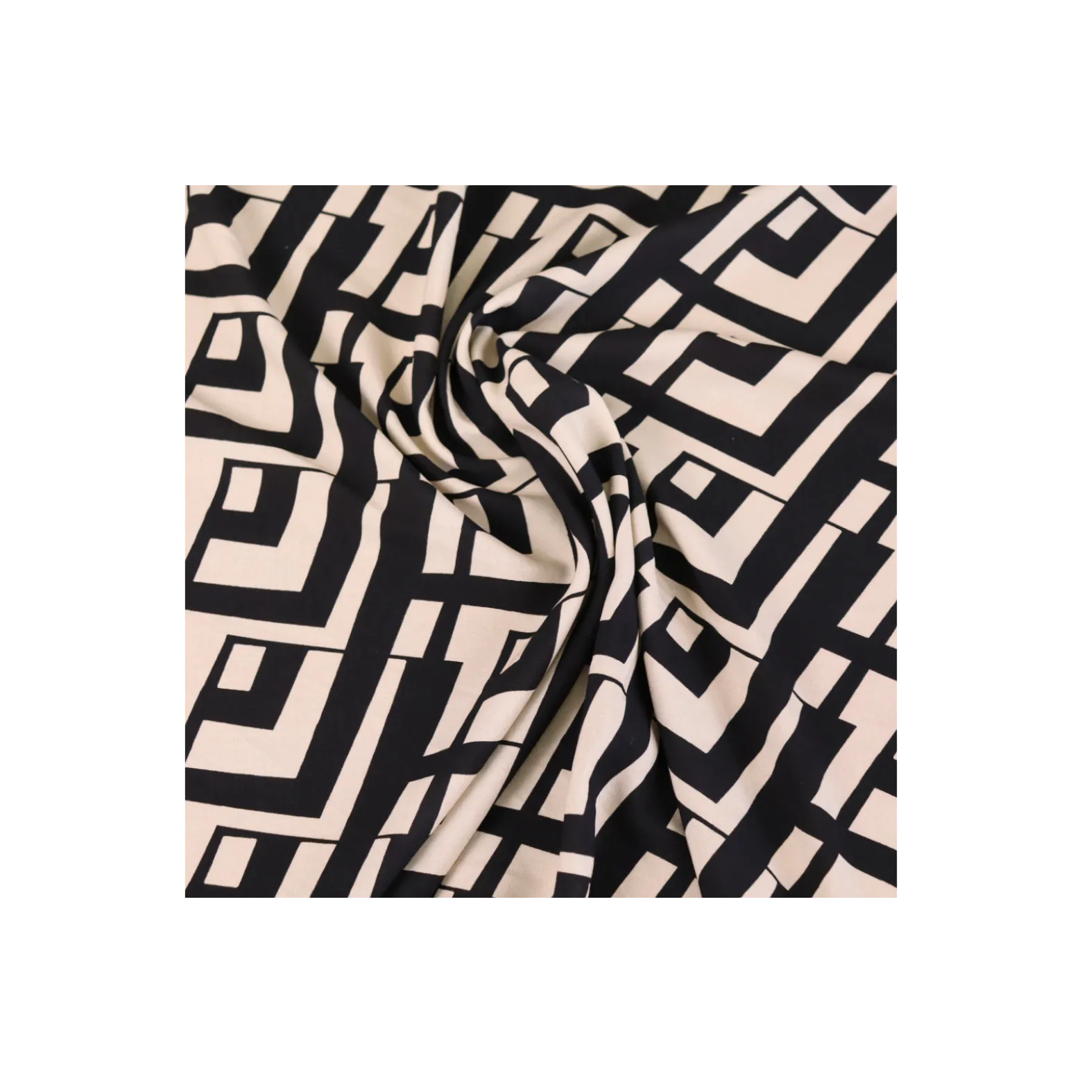 Tissu viscose Optique - beige