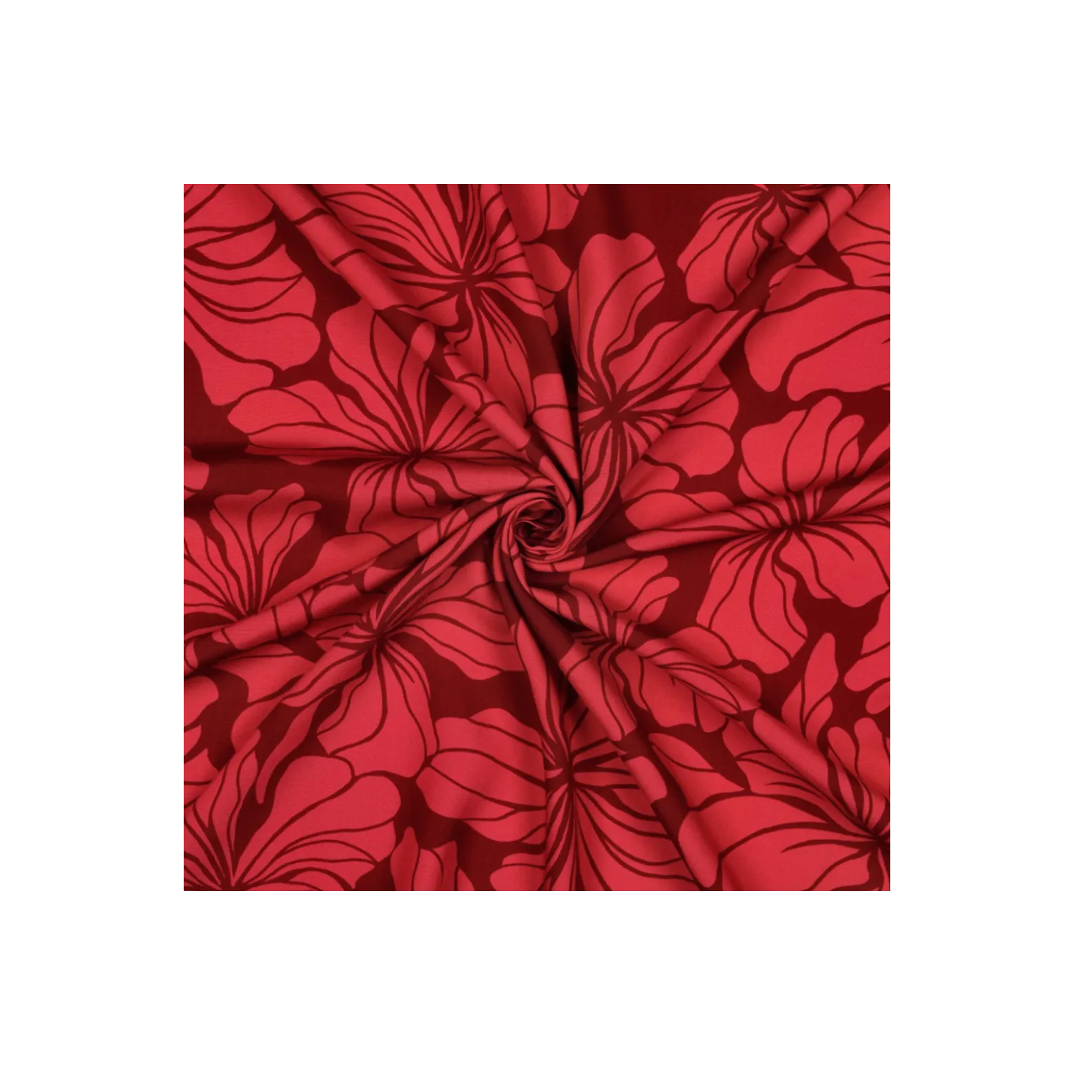 Tissu viscose Pommé fabrics Passy - rouge