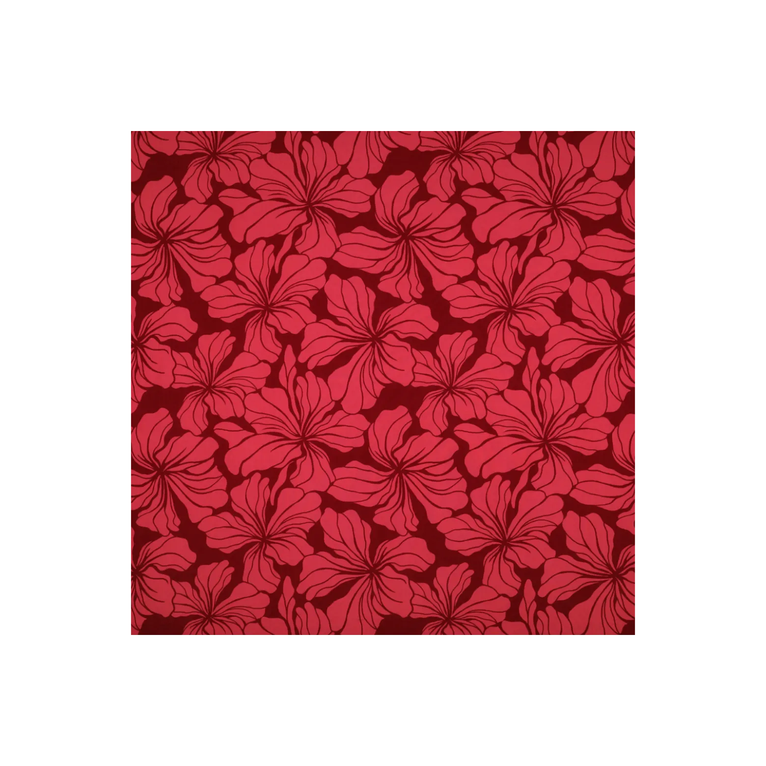 Tissu viscose Pommé fabrics Passy - rouge
