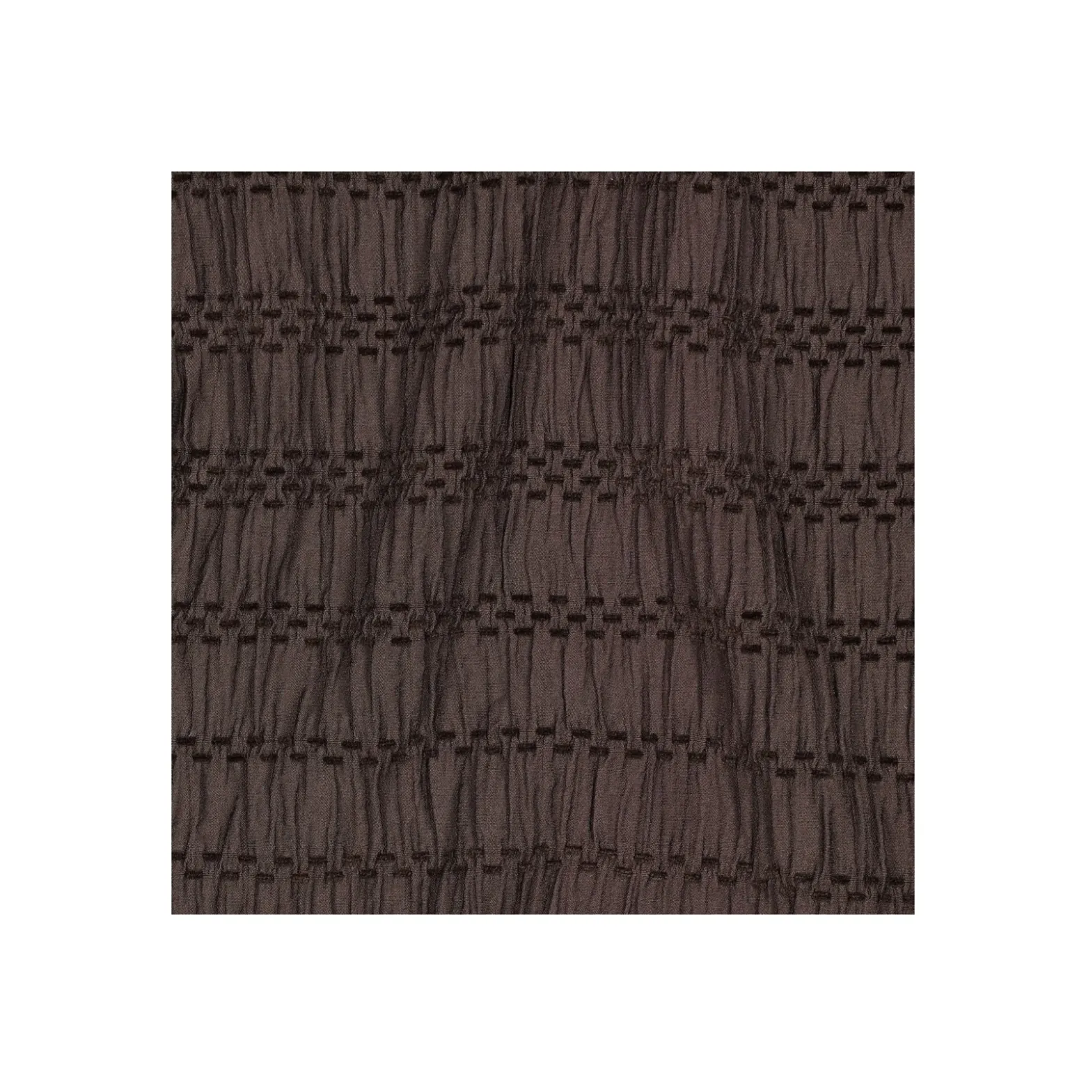 Tissu viscose smocké - marron