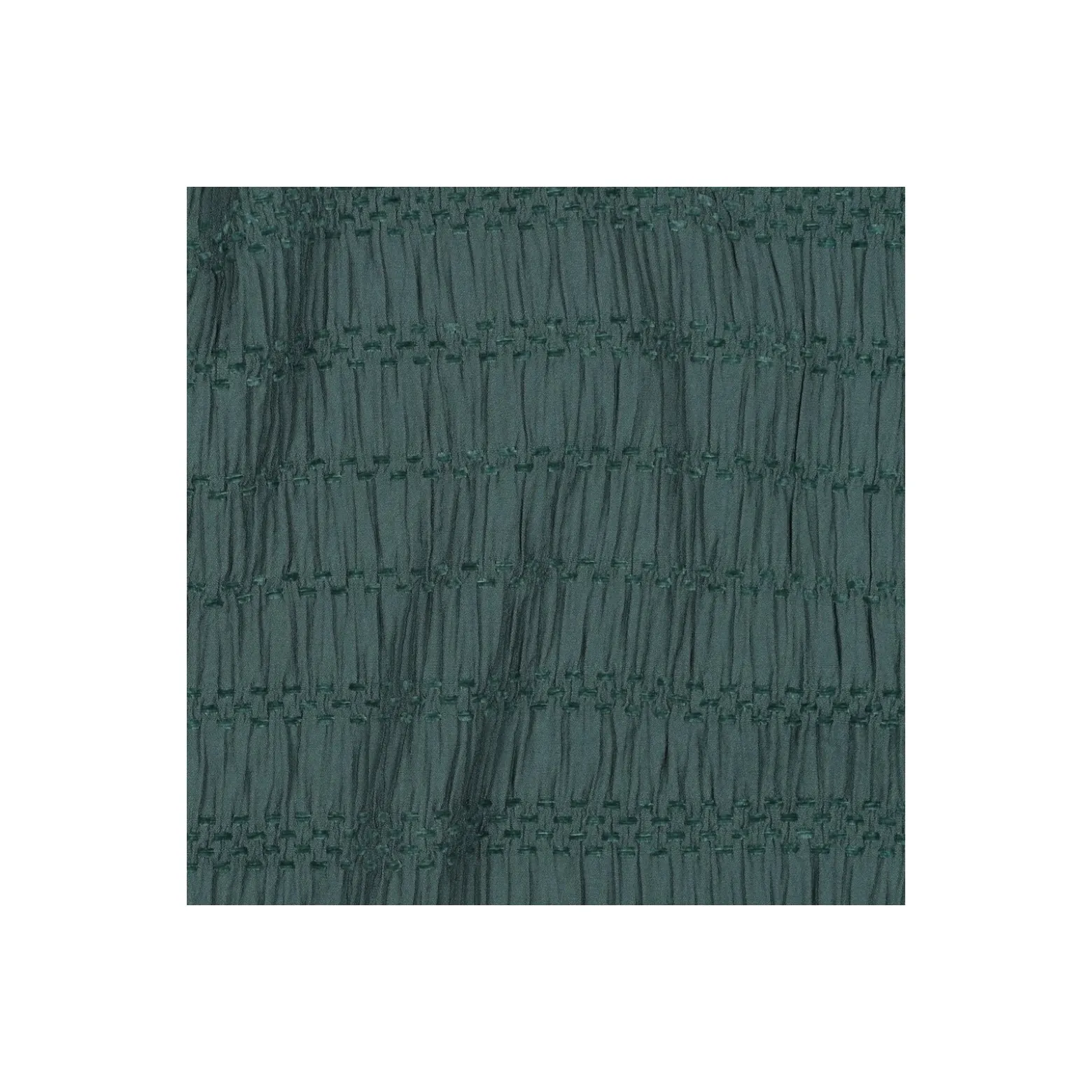 Tissu viscose smocké - vert foncé