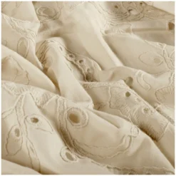 Tissu voile de coton broderie anglaise Artémis
