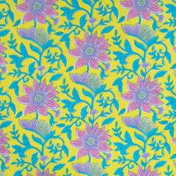 Tissu voile de coton Kalyani - jaune