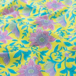 Tissu voile de coton Kalyani - jaune