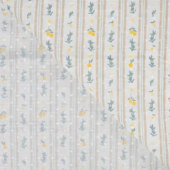 Tissu voile de coton plumetis Citronnade - écru