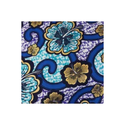 Tissu wax pailleté Bamako - bleu