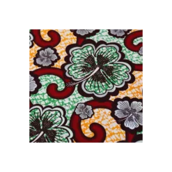 Tissu wax pailleté Bamako - rouge