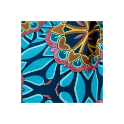 Tissu wax pailleté Bamori - bleu