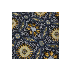 Tissu wax pailleté Sura - gris
