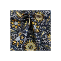 Tissu wax pailleté Sura - gris