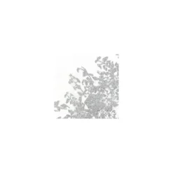 Tulle Floral pailletté argent x 15cm