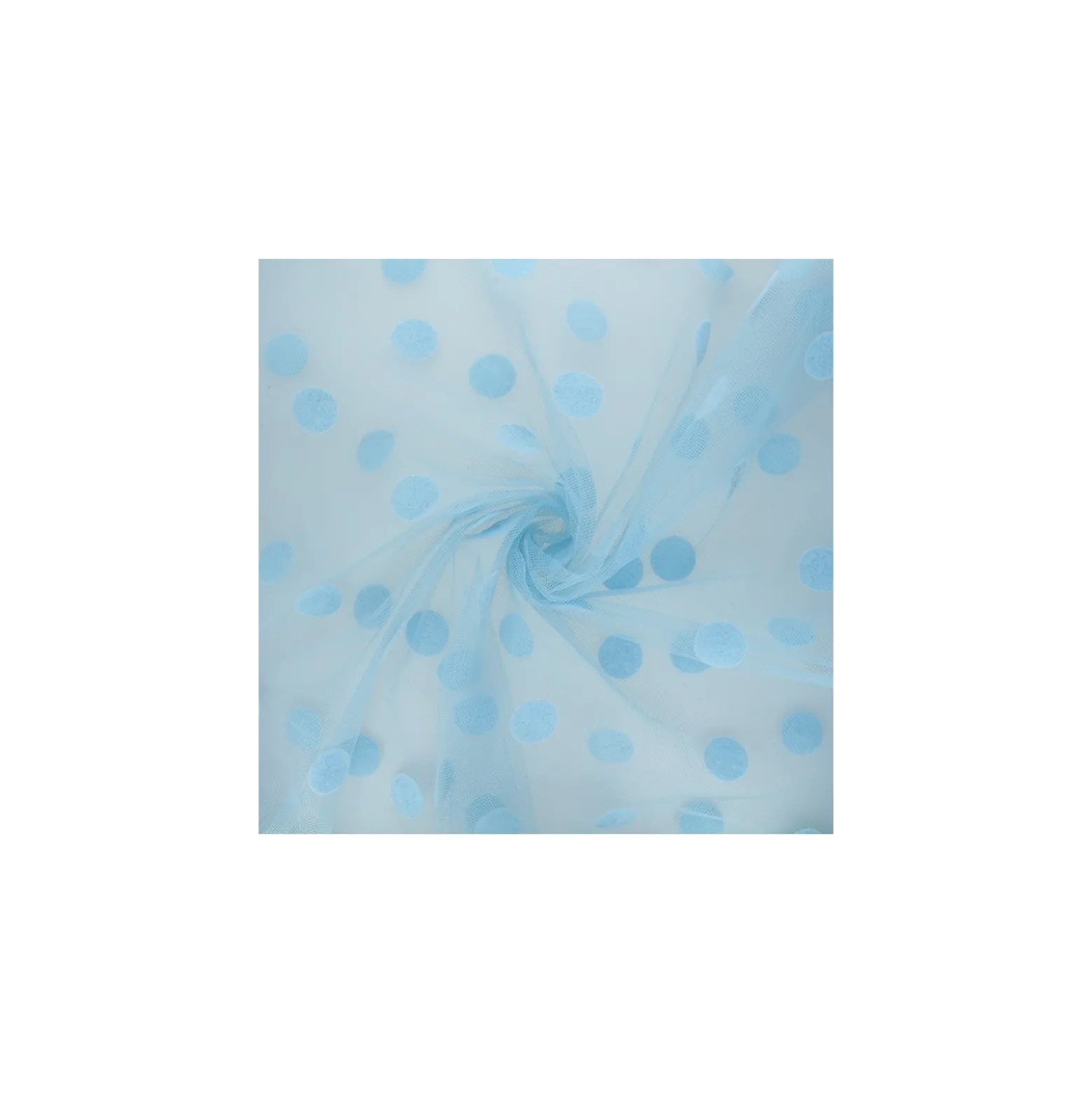 Tulle pois velours