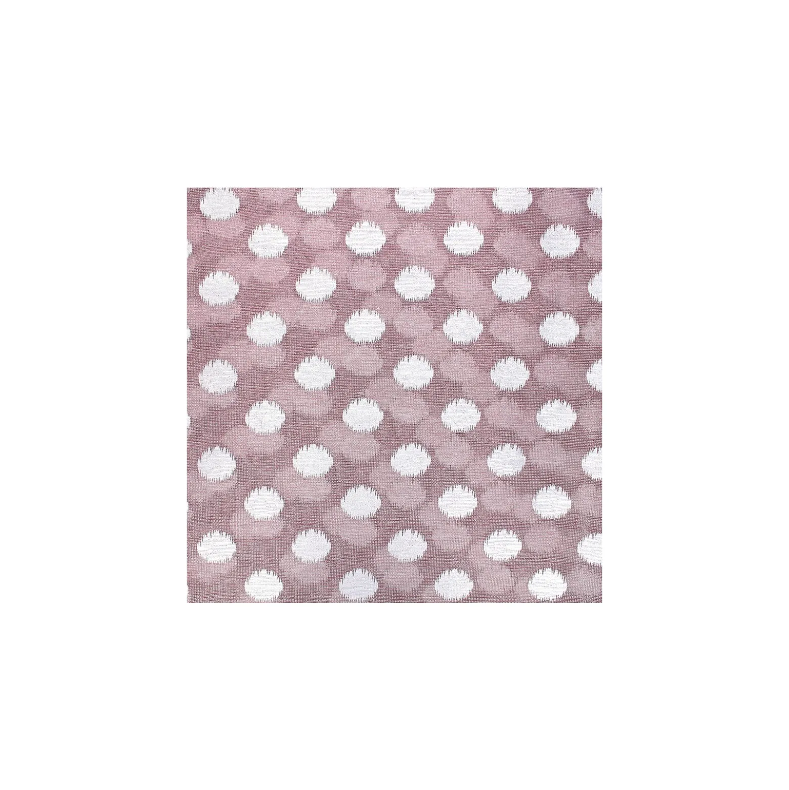 Tulle souple irisé pois argent - vieux rose