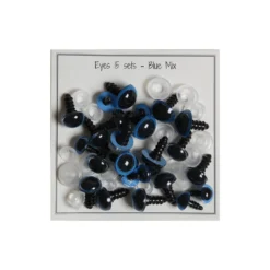 Yeux de sécurité - bleu - 15 paires
