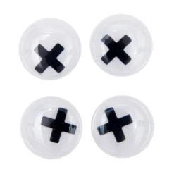 Yeux mobiles autocollants Rico design - croix (set de 4)